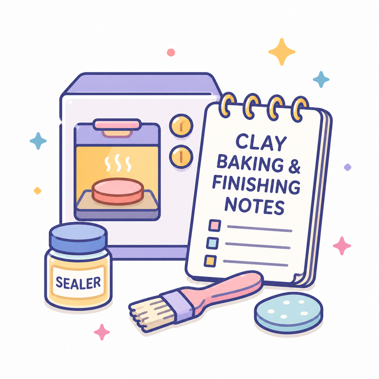 Clay Baking & Finishing Notes
